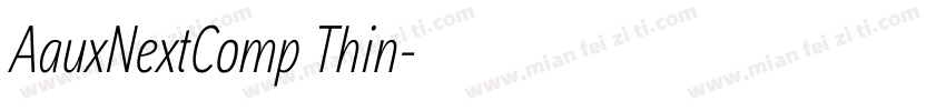 AauxNextComp Thin字体转换